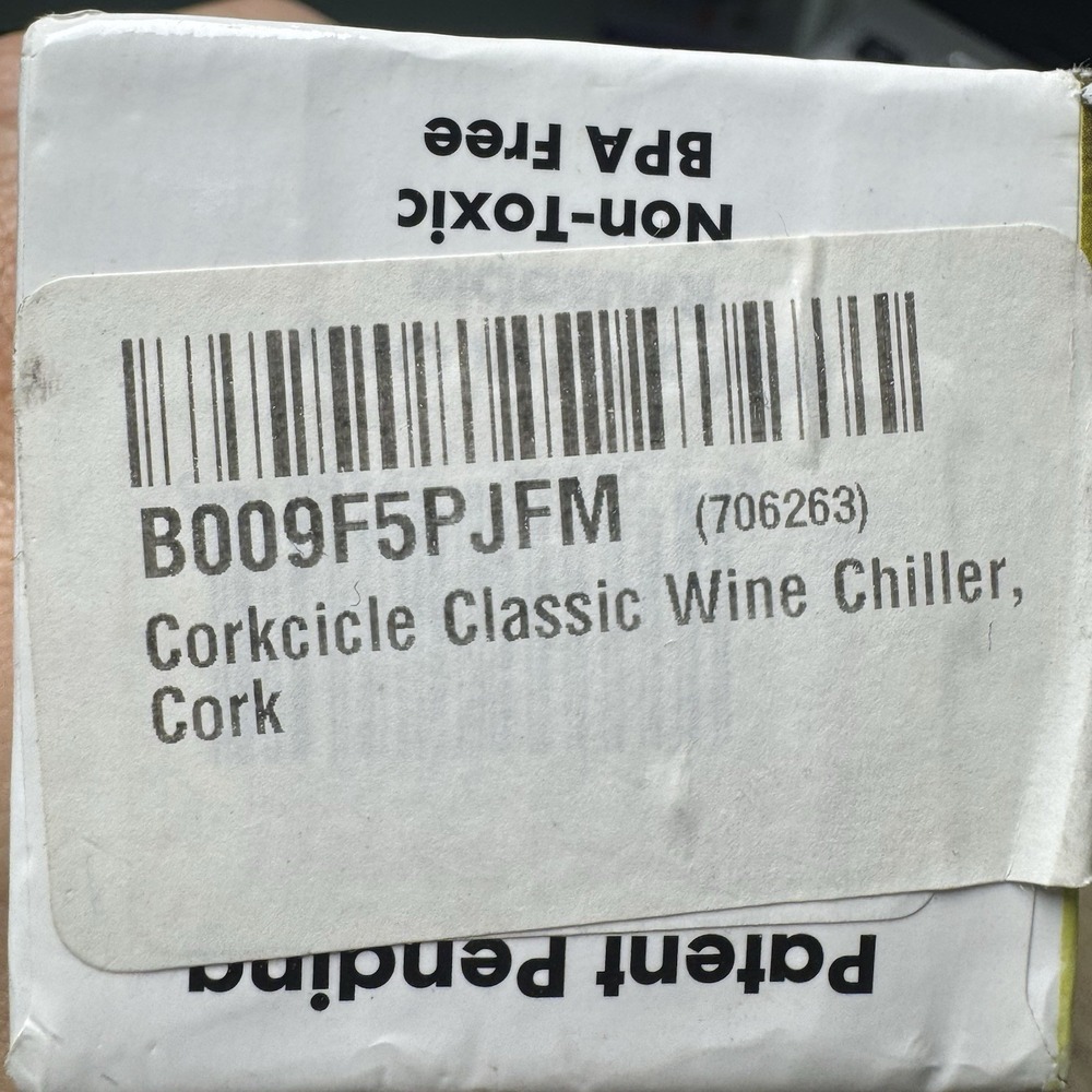 Corkcicle Wine Chiller Stick Freezable Reusable Bottle Cork Hostess Gift Party - Picture 8 of 9